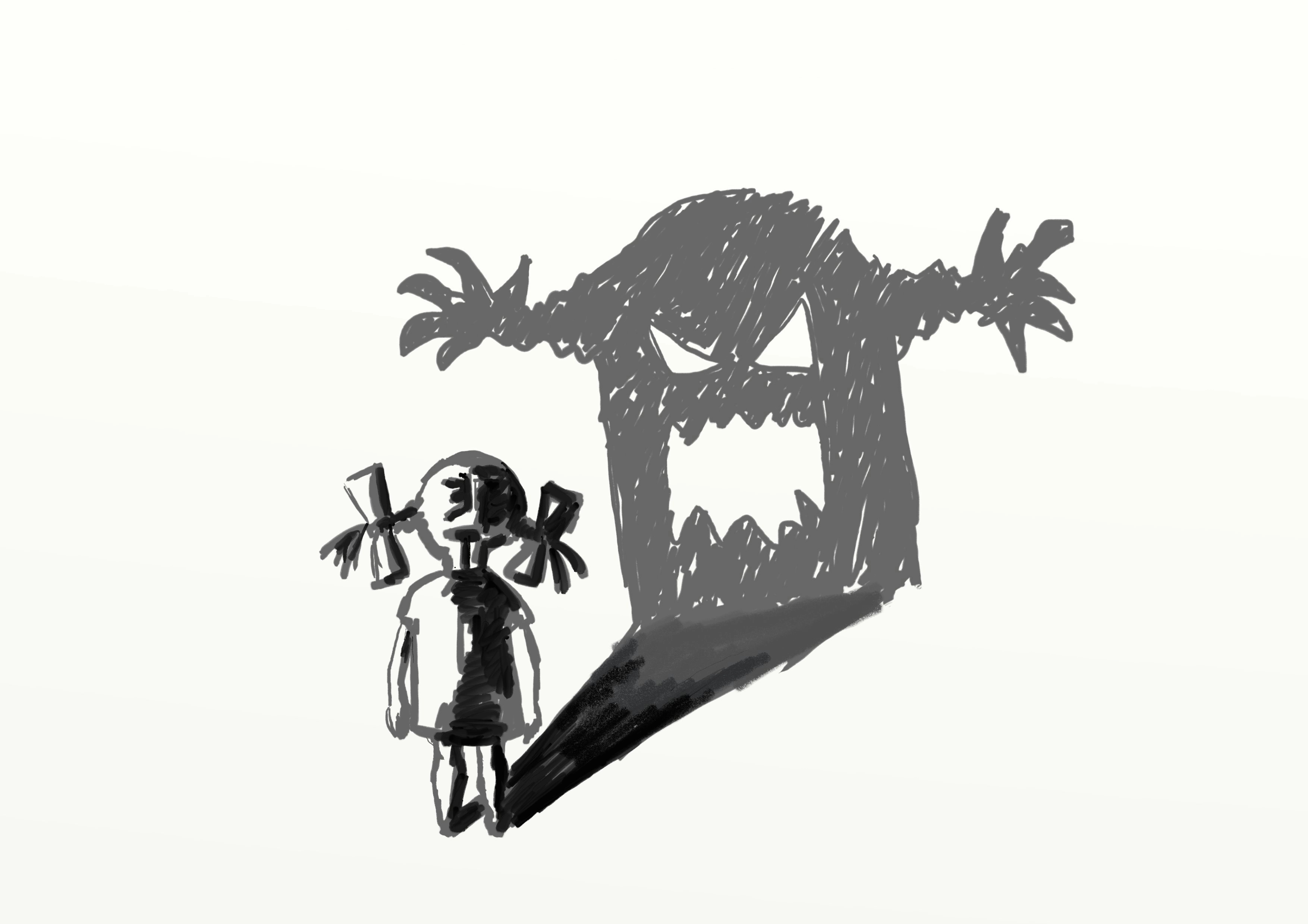阴影中的小女孩与怪兽.jpg